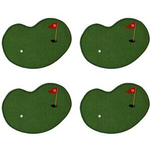 19th Hole Golf Linen Cocktail Napkins Set of 4